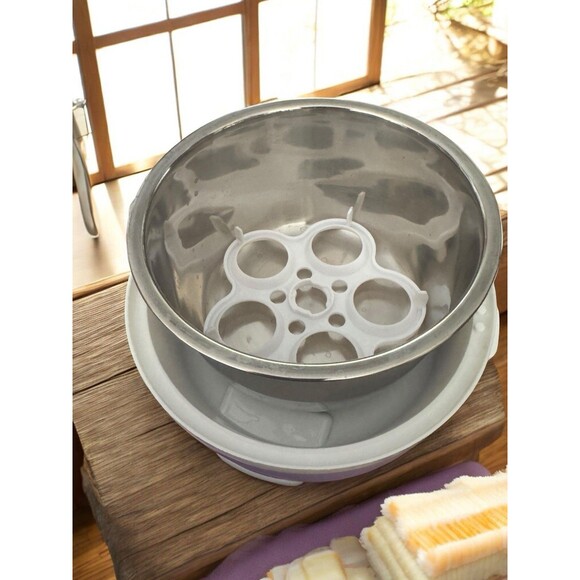 Itaki Electric Lunch Box Purple Bento Cooking Japanese Cooker Warmer Eggs Rice - Picture 6 of 8